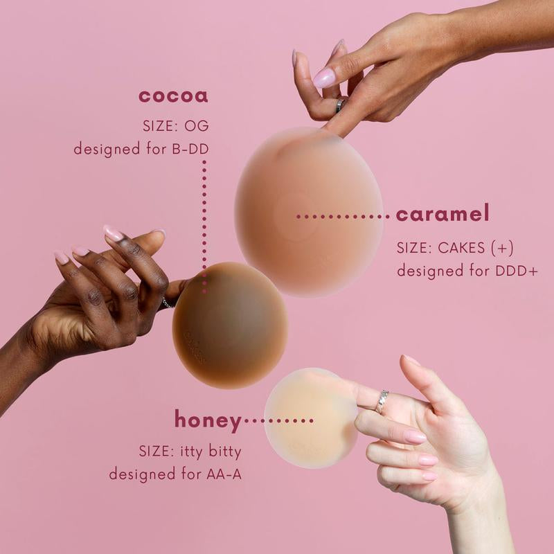 Sticky CAKES Circles - the First-Ever Sticky Not Icky Circle Nipple Covers
