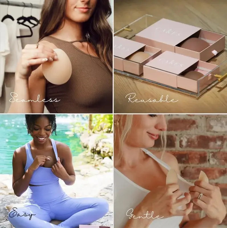 Experience Ultimate Comfort with Sticky CAKES Circles - The Revolutionary Nipple Covers That Stick Without the Ick!
